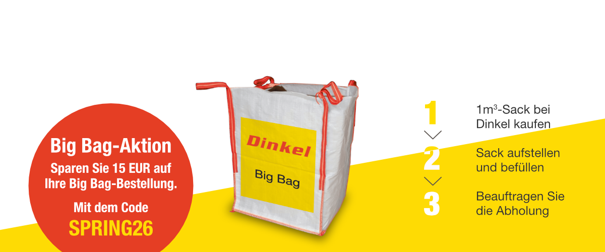 Big Back-Sack von Dinkel, der 1 cbm Container